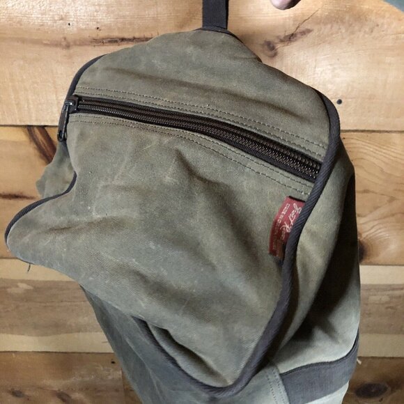 Vintage Frost River Explorer Waxed Canvas Duffle Bag Made USA NO SHOULDER STRAP - Picture 9 of 13